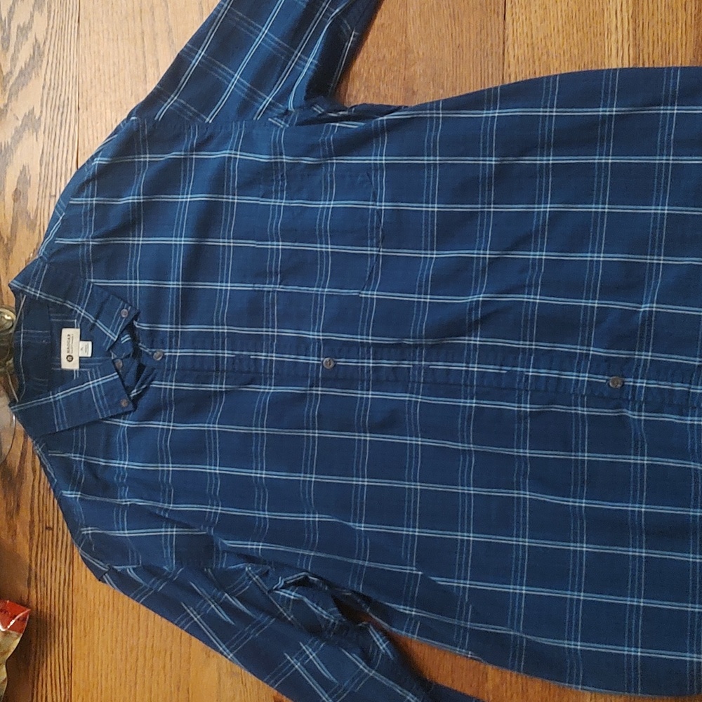 3/$15 | Haggar Clothing Men's Dress Shirt Blue Paid Size XL